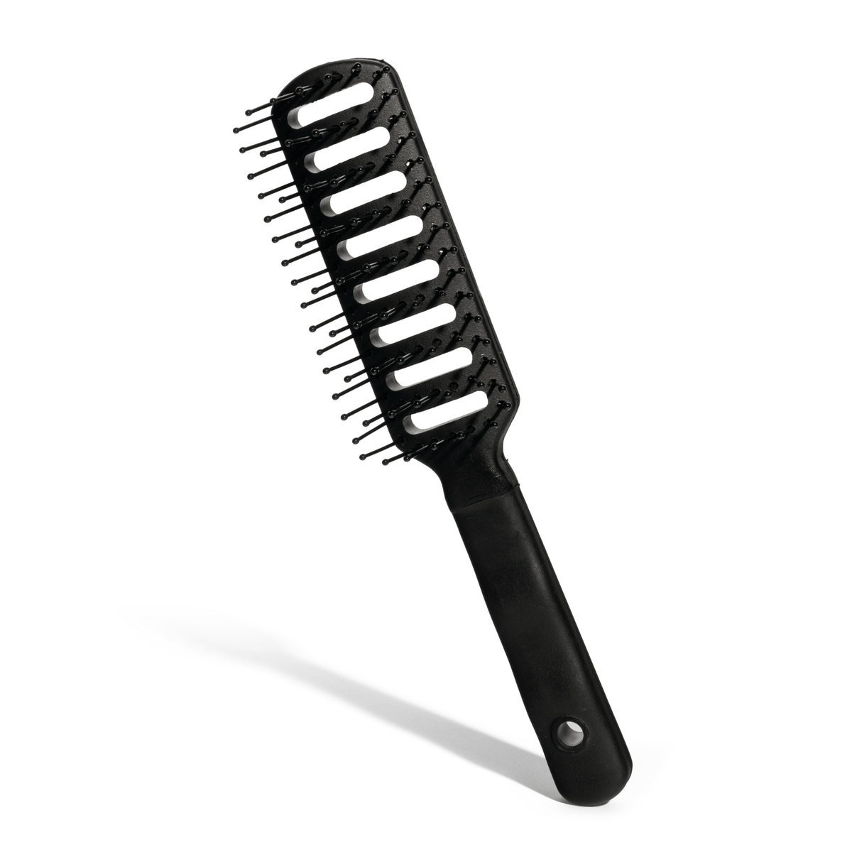 Anti-static vent brush for faster blow-drying and frizz control