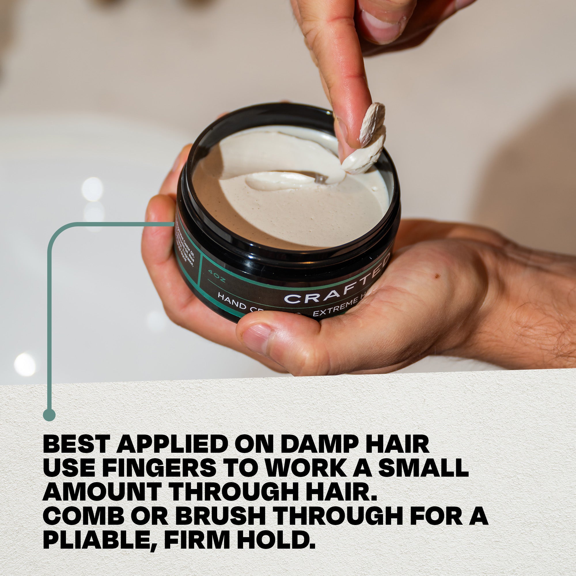 CRAFTED Extreme Hold Matte Paste 4oz - TheSalonGuy - TheSalonGuy