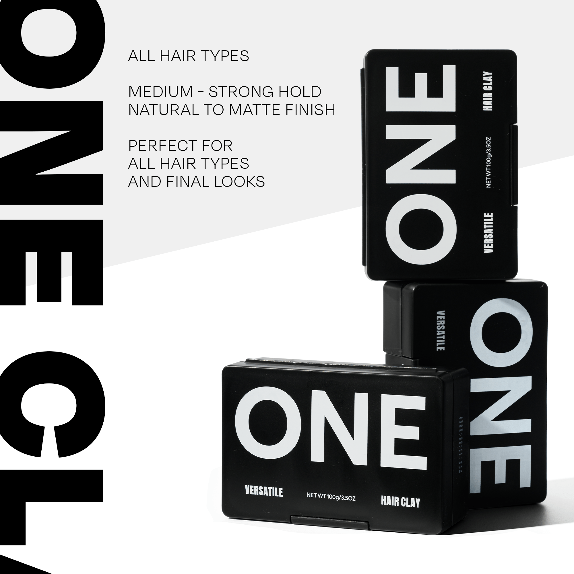 ONE Hair Clay – 3 - in - 1 Styling Solution for Hold, Texture, and Control - TheSalonGuy