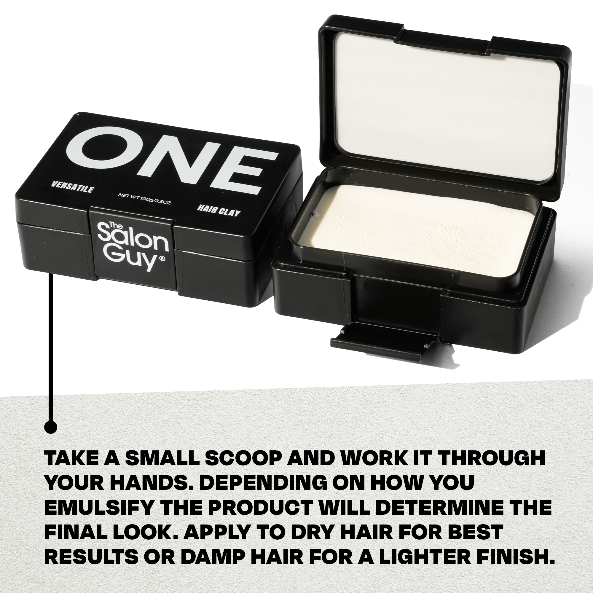 ONE Hair Clay – 3 - in - 1 Styling Solution for Hold, Texture, and Control - TheSalonGuy