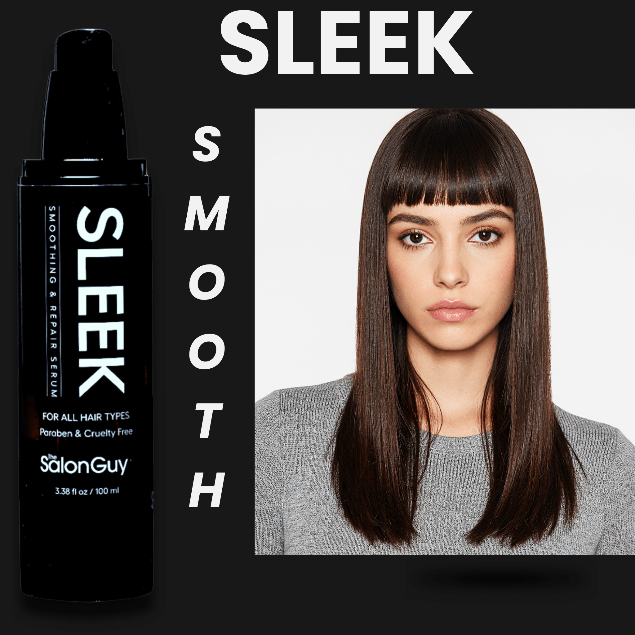 SLEEK Smoothing and Hair Repair Serum – Lightweight Frizz Control - TheSalonGuy