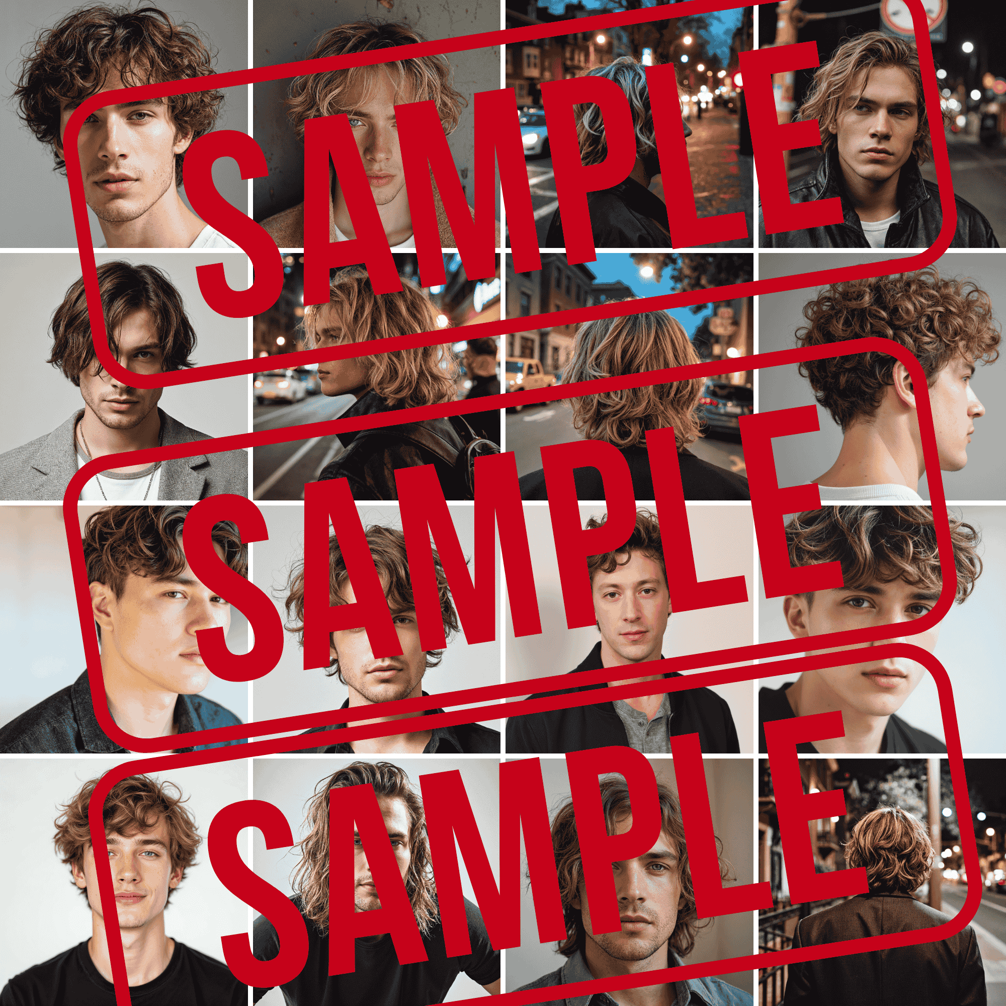 The Waveline Collection - Wavy Hair Men's Image Pack