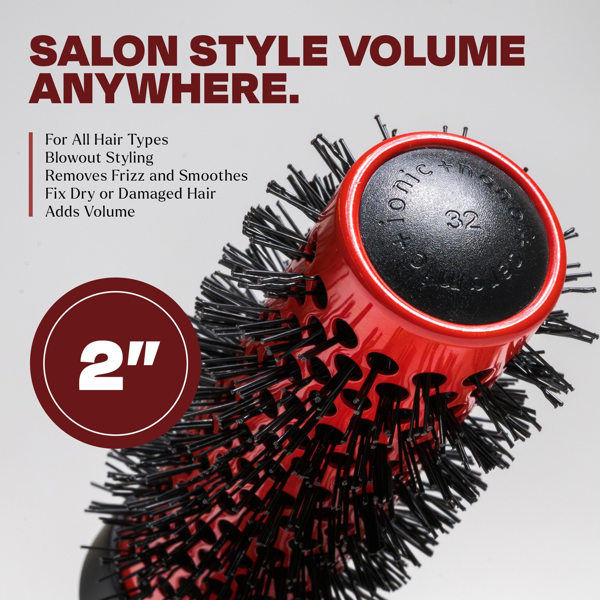 2" Ion Ceramic Round Brush TheSalonGuy - TheSalonGuy