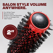 Load image into Gallery viewer, 2&quot; Ion Ceramic Round Brush TheSalonGuy