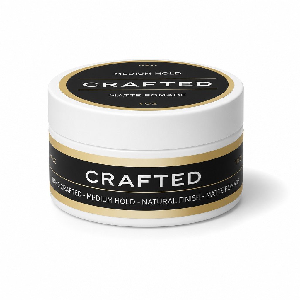 CRAFTED Matte Pomade by TheSalonGuy | Lightweight Hold 4oz