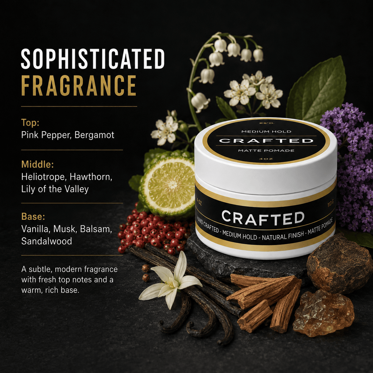 CRAFTED Matte Pomade - TheSalonGuy