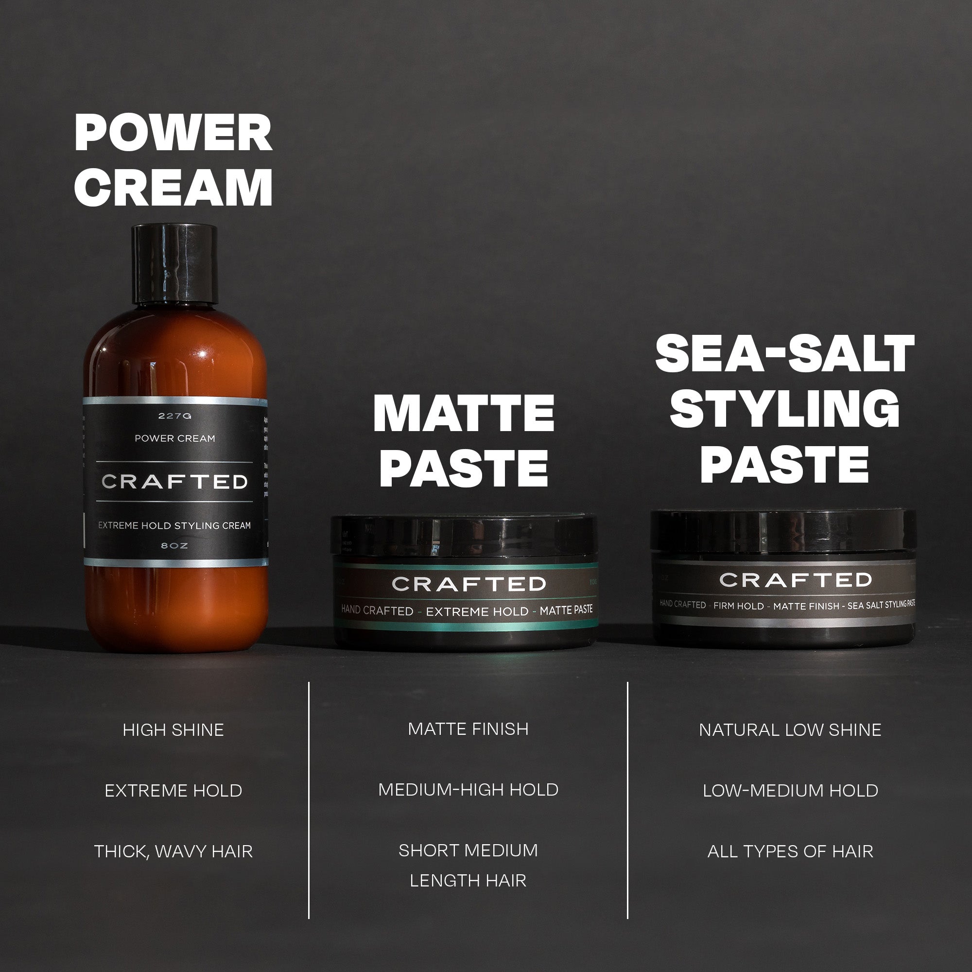 CRAFTED Sea Salt Matte Paste 4oz - TheSalonGuy - TheSalonGuy