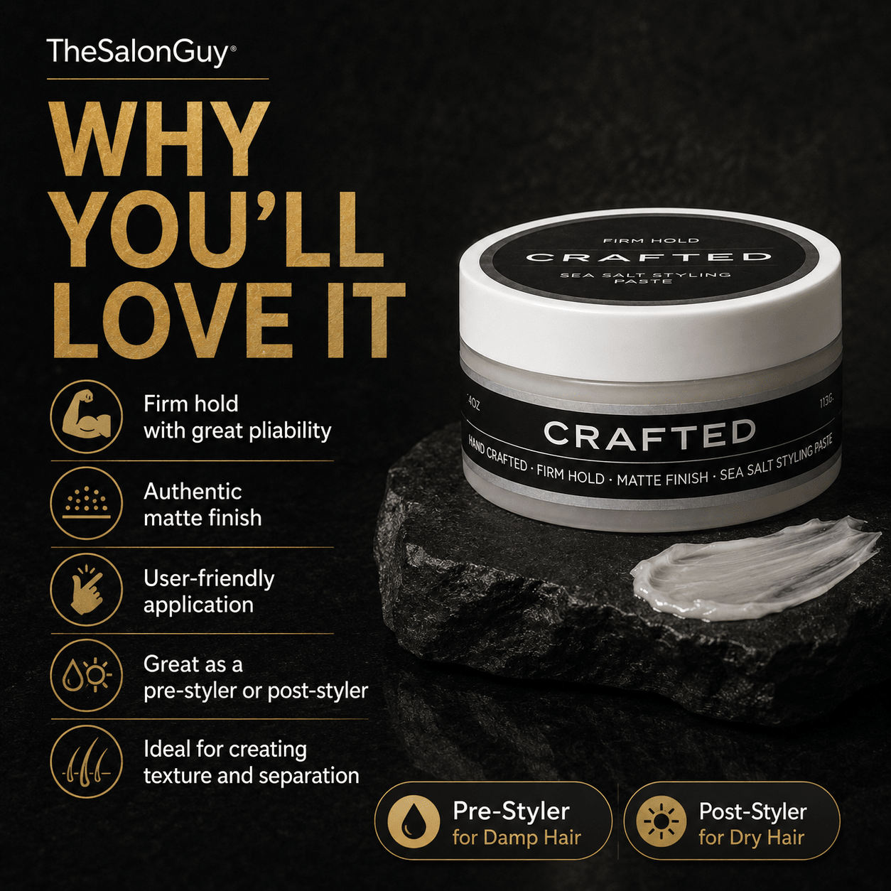 CRAFTED Sea Salt Paste - TheSalonGuy