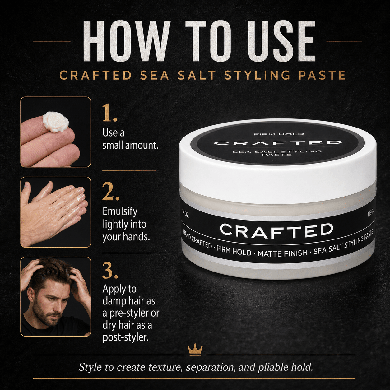 CRAFTED Sea Salt Paste - TheSalonGuy