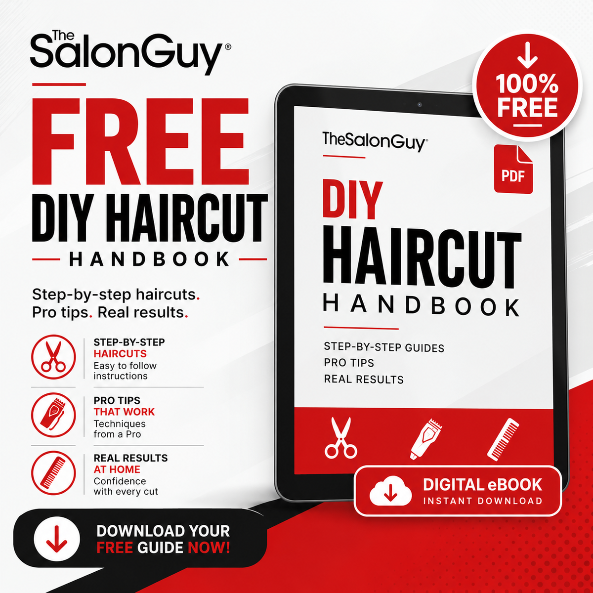 FREE DIY Haircutting Handbook E-Book — By TheSalonGuy
